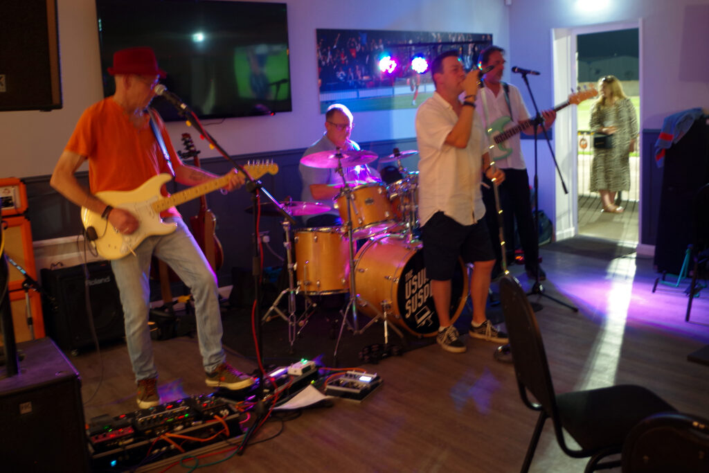 The Usual Suspects provided entertainment with an energetic set of covers PICTURE: Kate Pearce